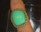 Heavy Turquoise & Sterling Silver Indian Pawn Ring.