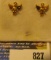 Ladies 10K Gold Pierced Earrings in original box 