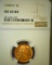 1945 D Lincoln Cent NGC Slabbed MS65 RD.