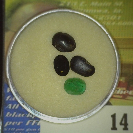 (4) Mixed Precious Gem Sapphires. 1.10 carat.