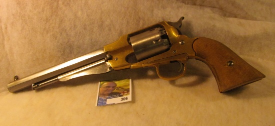 Replica 1858 Remington .44 caliber Revolver. Appears to have been a kit that wasn't quite finished.