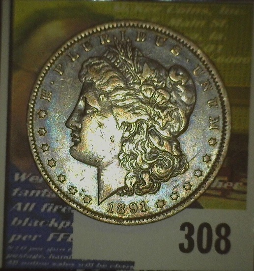 1891 O Scarce Date Morgan Silver Dollar.