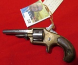 Brass Frame, High Hammer Single Action five-shot Revolver, .22 cal. RF, bird's beak grips, 2