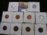1940P, D, S, 41P, D, S, 42S, 43P, D, & S Uncirculated Lincoln Cents from World War II era.