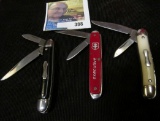 (3) Old Two-blade Pocket Knives. All U.S.A. made.