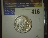 1927 S Buffalo Nickel, Fine. Scarce Date.