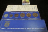 1973 Coins of Israel 25th Anniversary Six-piece Mint Set in original box as issued.