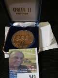 Apollo 11 Medal in original case of issue, July 1969.