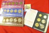 1971, 72, 73, & 74 Israel Government issued Mint Sets in original holders.