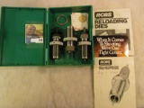 RCBS Three-piece Carbo Die Set for 38/357 RN/SWC/WC cartridges in original box.