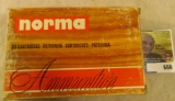Original Box of Norma 7,7 Jap Ammunition. (20 live rounds).  Cannot be shipped, must be picked up lo