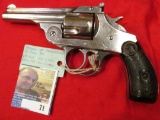 Iver Johnson & Cycle Works, .38 cal CF S & W, Double-action 5 shot Revolver, , Manufactured 1883, Ni