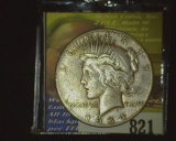 1934 S Scarcer date U.S. Peace Silver Dollar.