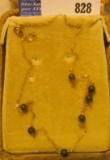 Ladies 14K Gold and Jade Necklace in 