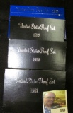 1980 S, 81 S, 82 S, & 83 S U.S. Proof Sets, all original as issued.