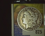 1884 S U.S. Morgan Silver Dollar.