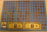 1917-1964 Partial Set of Lincoln Cents in a pair of blue Whitman folders; Series 1953 & 1953C United