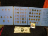 Partial Indian Head Cent Set in a blue Whitman holder, (includes 1859, 62, 63, 69 (holed), 81, 84, 8