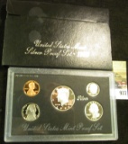 1996 S U.S. Mint Silver Proof Set. Original as Issued.