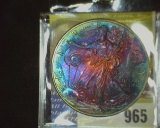 2007 American Eagle Silver Dollar with Colorful Toning.