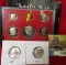 1981 S Type One U.S. Proof Set original as issued; 1961 P Type A & B Brilliant Uncirculated Washingt