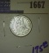 Beautiful High Grade 1853 Seated Liberty Dime With Arrows