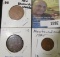 1861 New Brunswick cent, 1907 Newfoundland Large Cent, & 1947 Newfoundland small Cent.