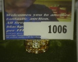 14K Diamond Wedding Ring Set, 14K Gold, weighs 4.1 grams, approximately .05 carats TW diamonds. No b