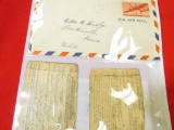 World War II Japanese Occupational Note used in the Philippines; Very old Foreign Cover with Wax Sea