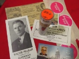 Group of Political Memorabilia and a solid-date roll of 1937 D Lincoln Cents.