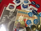 Group of mostly McGovern Political Campaign material, includes a Robert Kennedy Postcard recommendin