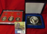 1981 S Type One U.S. Proof Set original as issued & 1973 Proof Sterling Silver Bicentennial Commemor