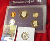 1939 P Jefferson Nickel, Brilliant Uncirculated with Steps & 1984 S U.S. Proof Set in original box o