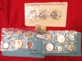 1977 D & 79 Denver Mint Souvenir Sets & 1979 P, D, & S Susan B. Anthony Dollar Souvenir Sets.