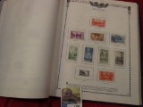1951 Stamp Album with 140 Old Stamps including some uncancelled.