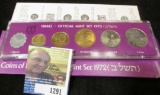 1972 Coins of Israel Six-piece Mint Set in original box as issued.