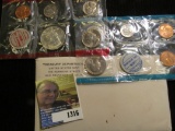 1969 U.S. Mint Set in original cellophane. 40% Silver Half Dollar.