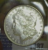 1885 P Morgan Dollar, Brilliant Uncirculated.