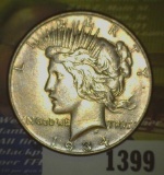 1934 P Peace Dollar. AU.