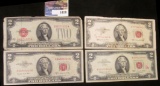 Series 1928 G, 1953 B, 1953 C and1963 Two-Dollar United States Noters.