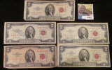Series 1953, 1953 A, 1953 B and (2) 1963 Two-Dollar United States Notes.