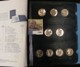 1979-1999 (17) Coin Set Susan B. Anthony Dollars Including BU, Proof and Type 2's, in a Delux Whitma