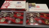 2001 S United States Mint Silver Proof Set. Original as issued.