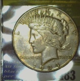 1934 S Peace Silver Dollar. Scarce date.