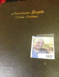 Dansco American Silver Eagle Album From 1986-2003.  There Are Spaces For Dollars Up To 2012