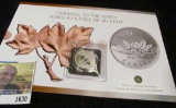 Canadian Silver Twenty Dollar Coin Minted with a Specimen Finish To Commemorate the Penny