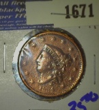 1834 Coronet Head Large Cent