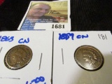 1859-Cn And 1863-Cn Indian Head Cents