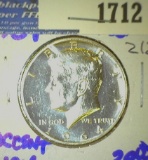 1964 Proof Kennedy Half Dollar With Accented Hair