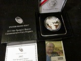 2012 P Star-Spangled Banner Commemorative Proof Silver Dollar in original black box of issue.